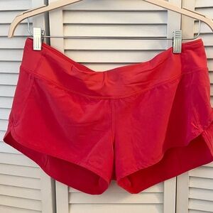 Lululemon size L coral shorts